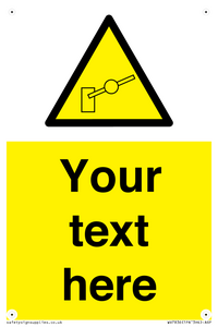 Custom warning barrier